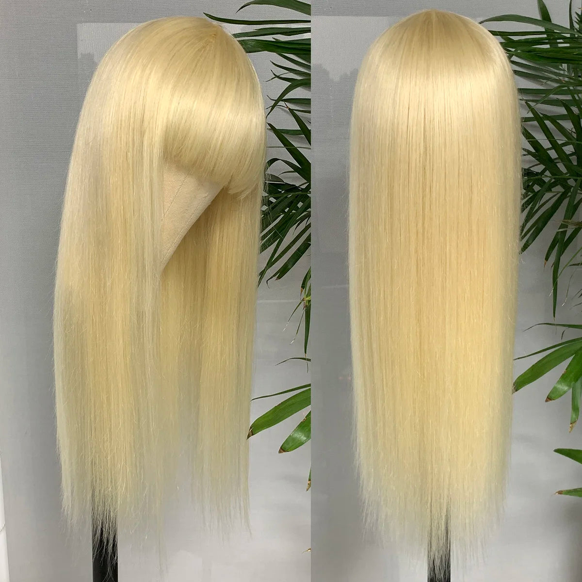 Blonde Straight Bang Unit