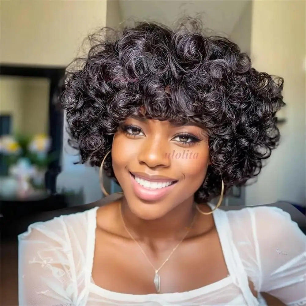 Bouncy Curl Short Bob Unit