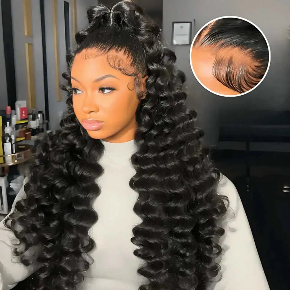 Ready to Wear Glueless Pre-Plucked Natural Color Loose Deep Wave Unit