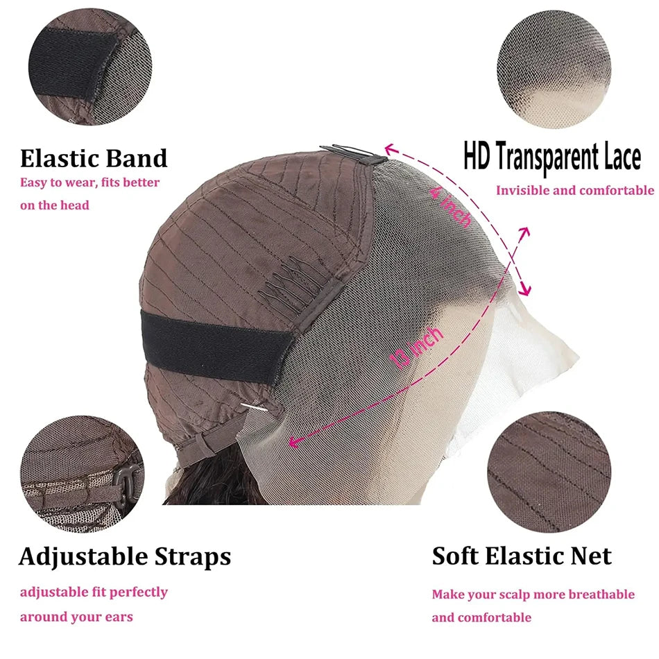 13x4 Lace Natural Color Pixie Cut Unit