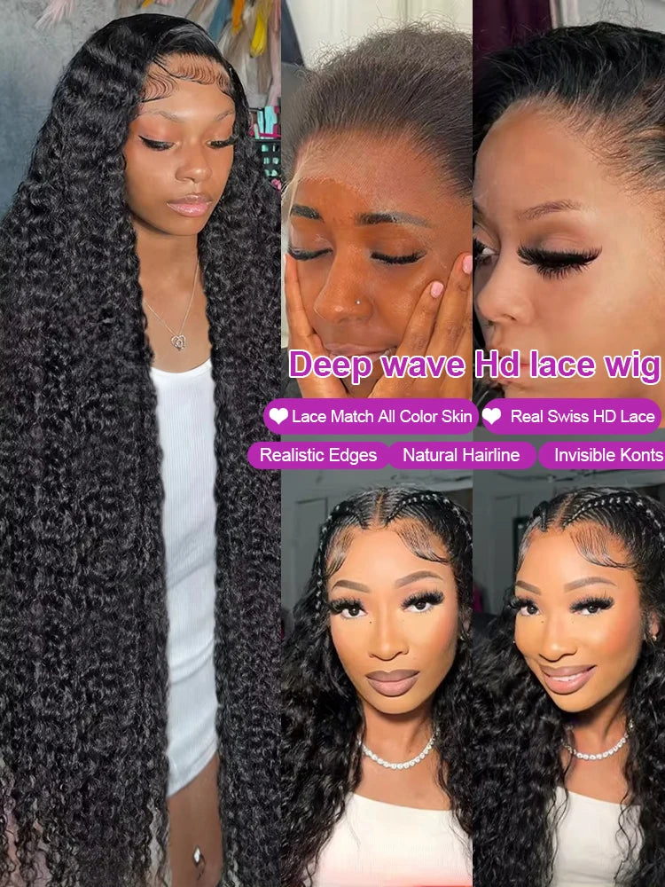 Natural Color 360/13x6 Deep Wave Unit