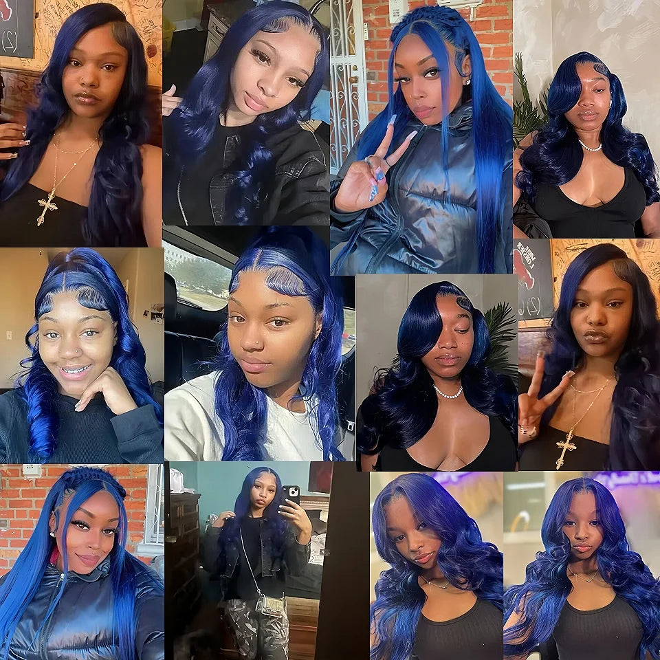 Midnight Blue Pre-Plucked Wavy Unit