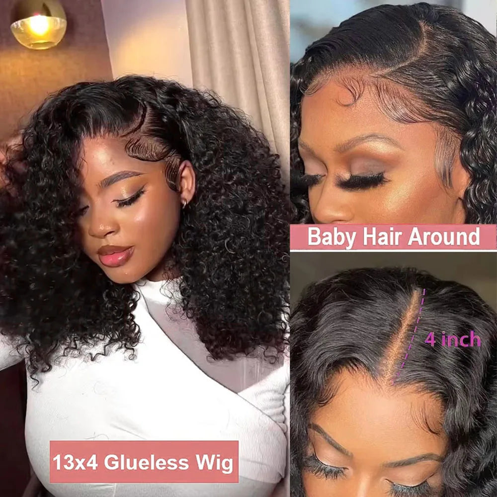 Short Curly Deep Wave Bob