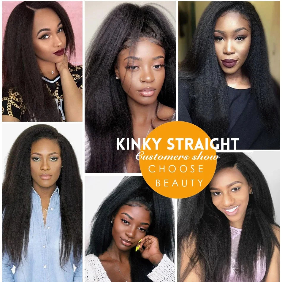 Kinky Straight Transparent Lace Unit