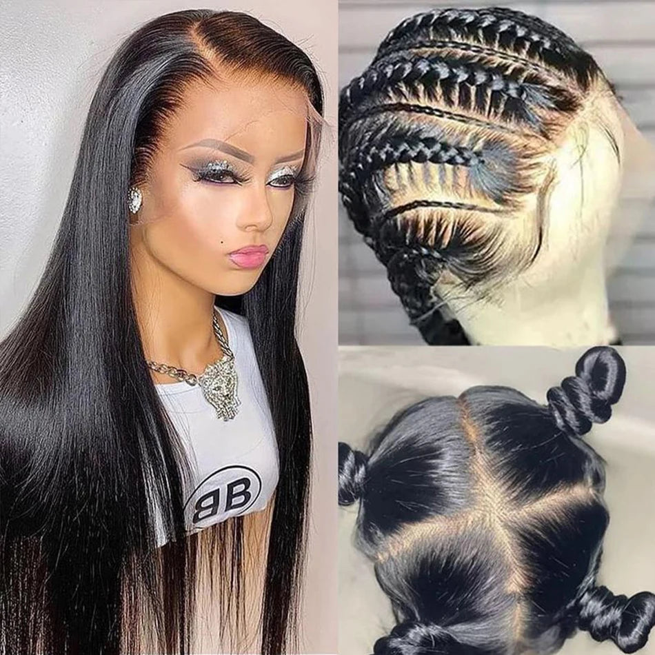 Natural Color Full Lace Pre-Plucked Straight Unit