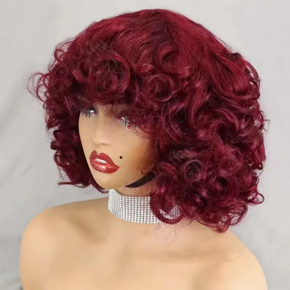 Bouncy Curl Short Bob Unit