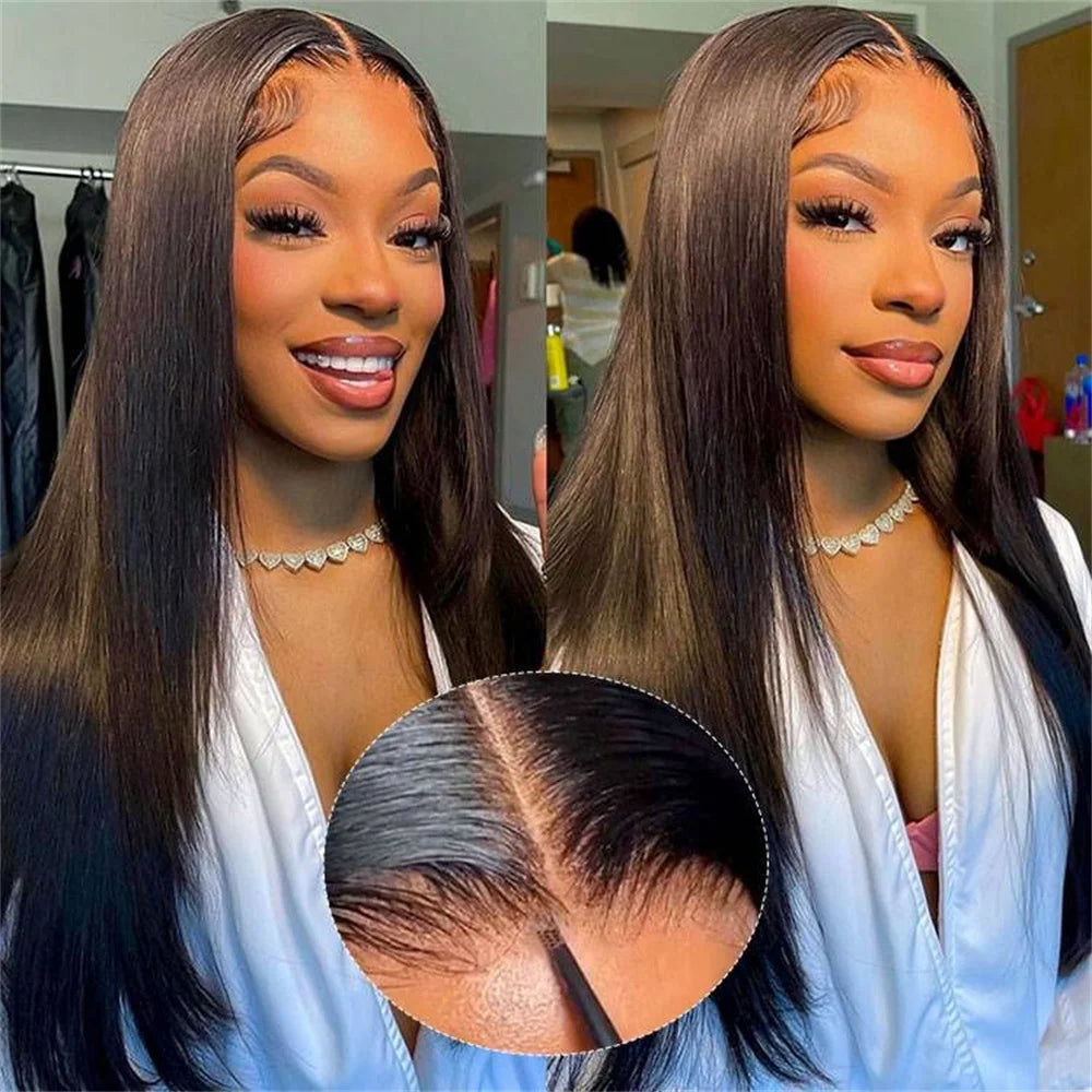 Glueless Pre-Plucked Natural Color Straight Unit