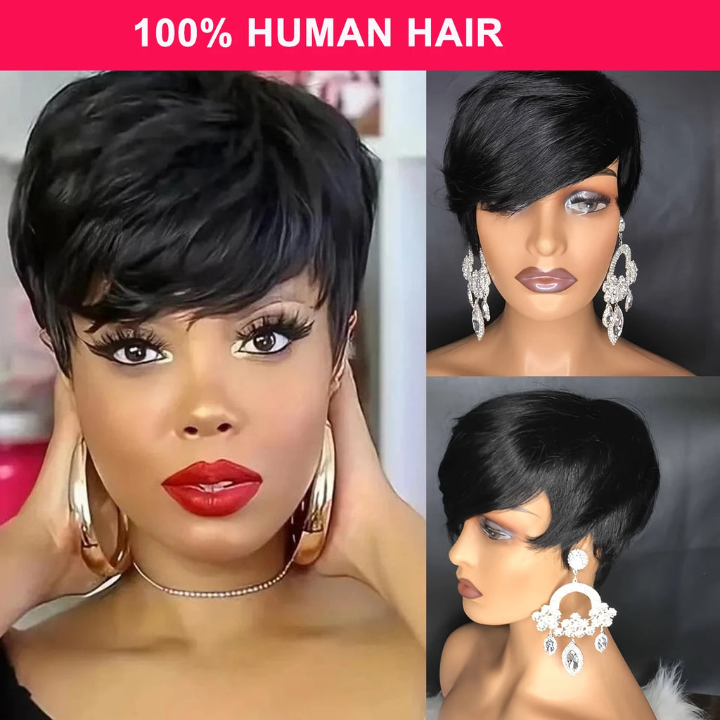Blonde 613 Short Pixie Cut Bang Unit