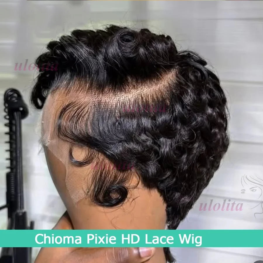 Curly Pixie Cut Unit