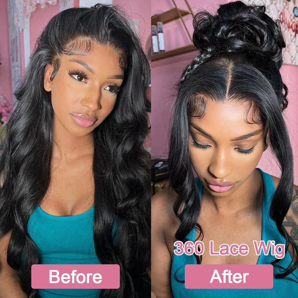 Natural Color 360 Lace Pre-Plucked Body Wave Unit