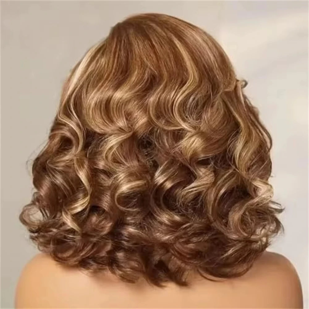 Blonde Highlight Body Wave Bob Unit