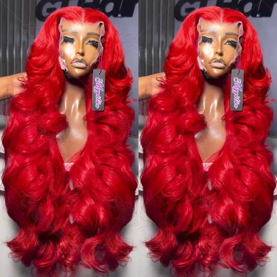 Hot Red Body Wave Unit