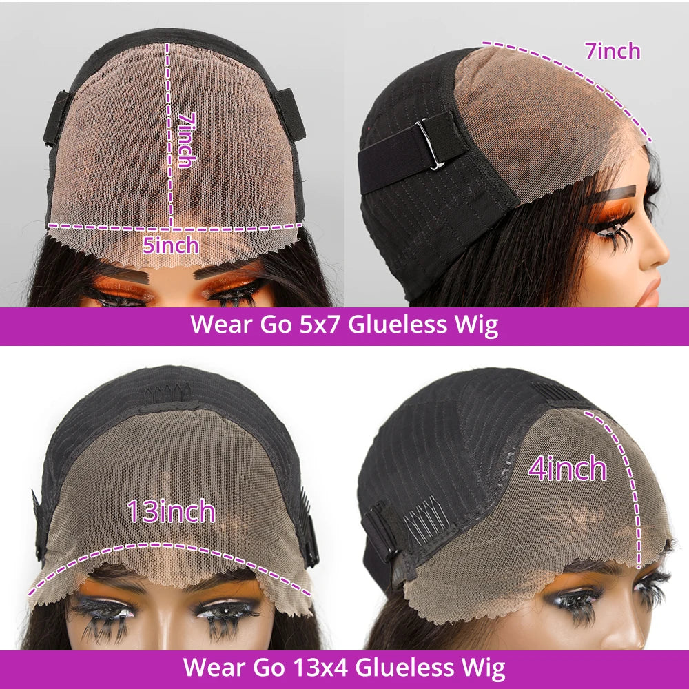 Ready to Wear Natural Color Glueless Pre-Plucked Kinky Curly Bob