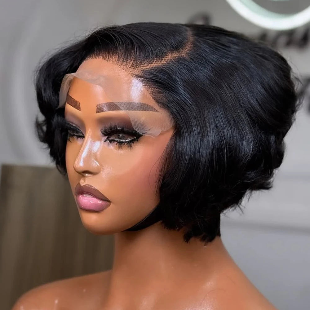 Side Part Pixie Cut Short Bob Unit