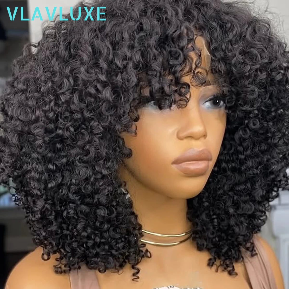 Natural Color Glueless Pre-Plucked Lace Curly Water Wave Bob