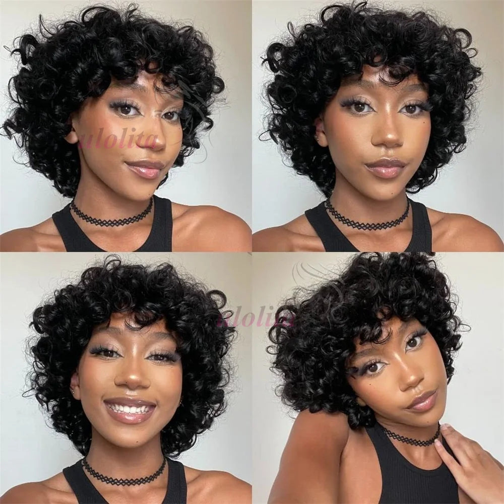 Bouncy Curl Short Bob Unit
