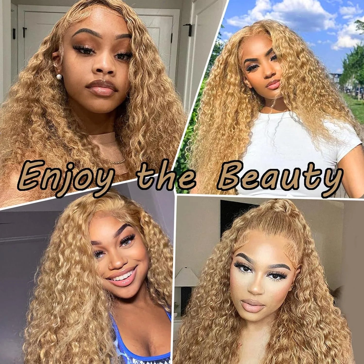 Honey Blonde Deep Wave Unit