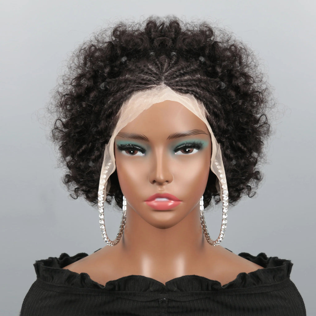 Braided Kinky Curly Afro Unit