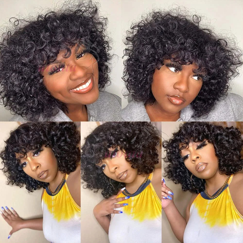 Bouncy Curl Short Bob Unit