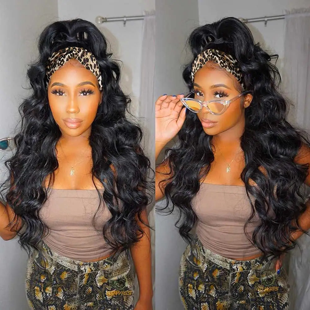 Natural Color 200% Density Headband Human Hair Unit