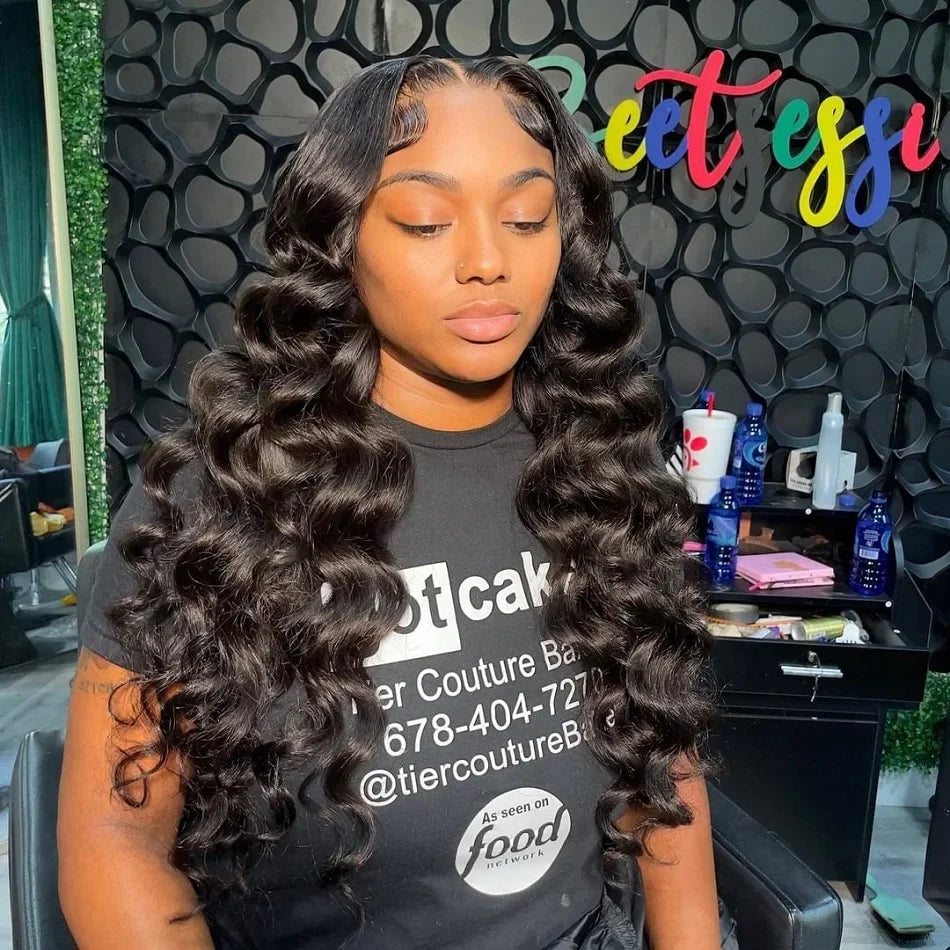 360 Natural Color Loose Deep Wave Curly Unit