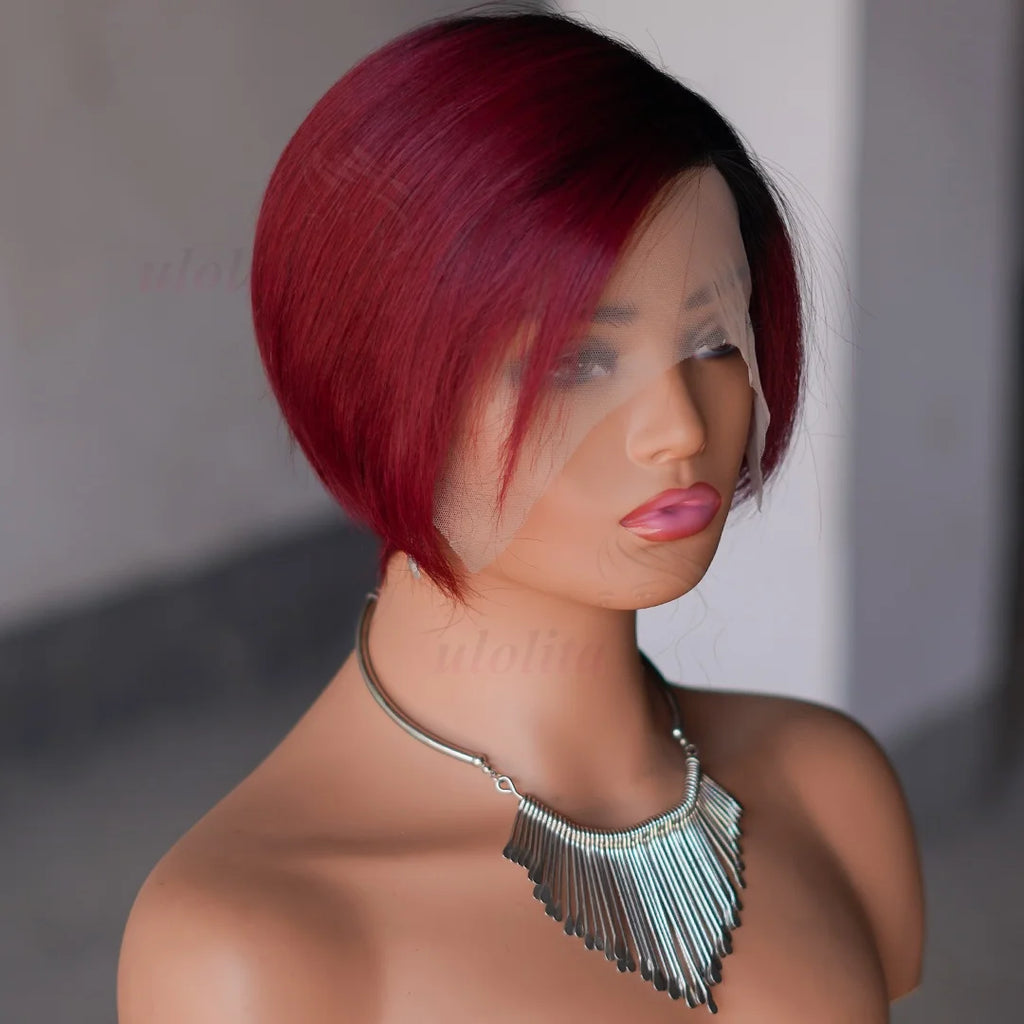 Pixie Cut Short Bob Unit