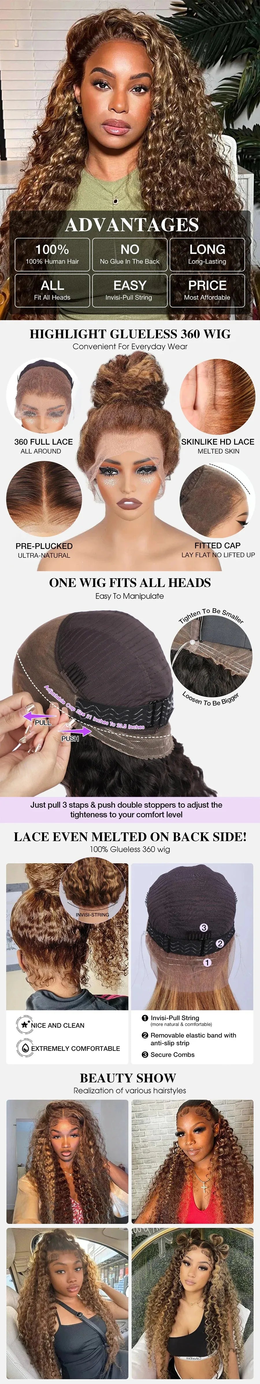 4/27 Deep Water Wave 360 Lace Unit