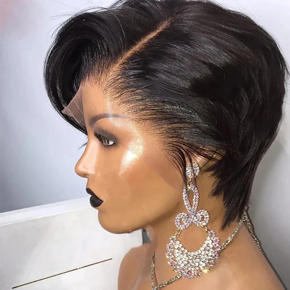 13x4 Lace Natural Color Pixie Cut Unit