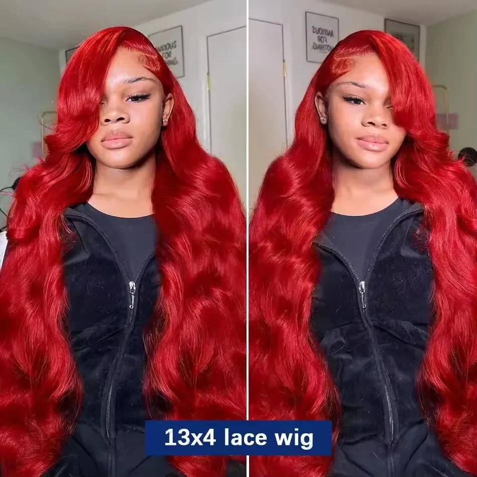 Hot Red Body Wave Unit