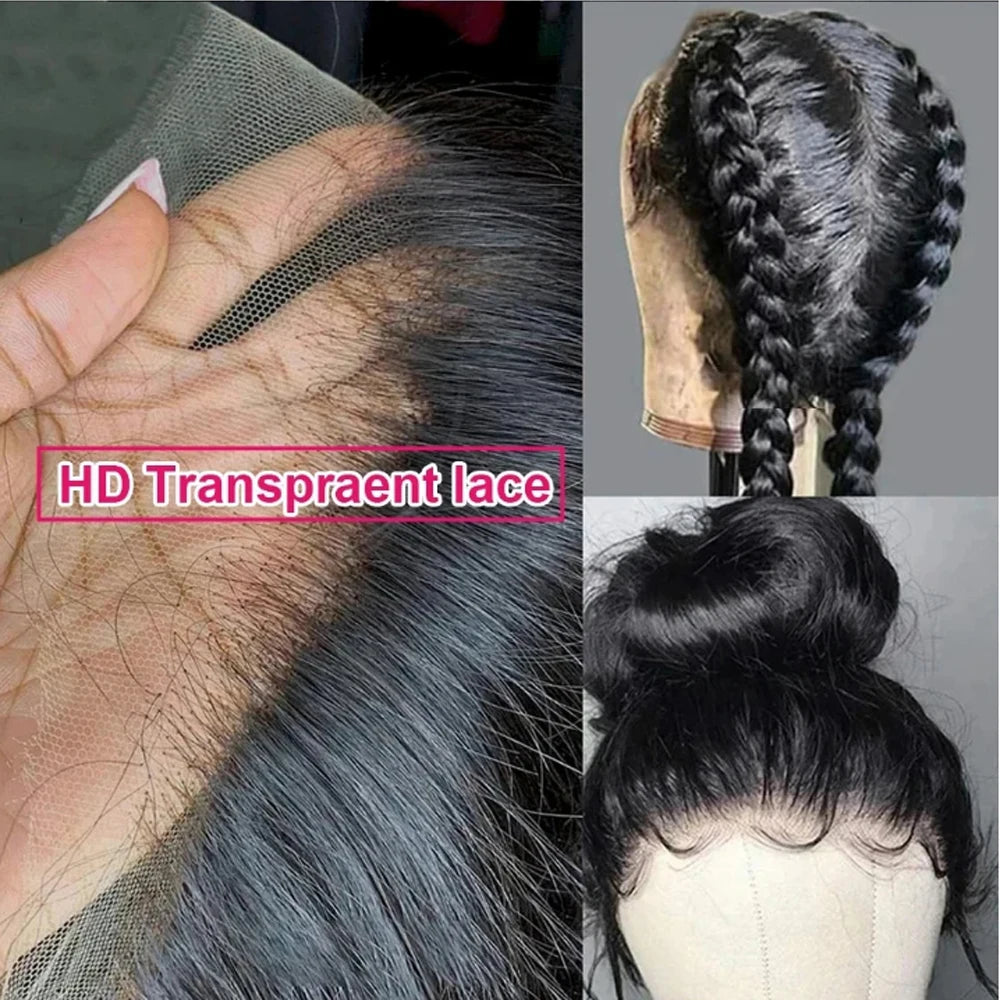 Natural Color Pre-Plucked Body Wave 360 Lace Unit
