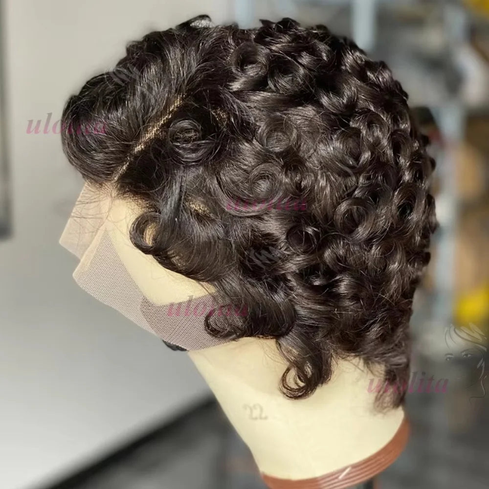 Curly Pixie Cut Unit