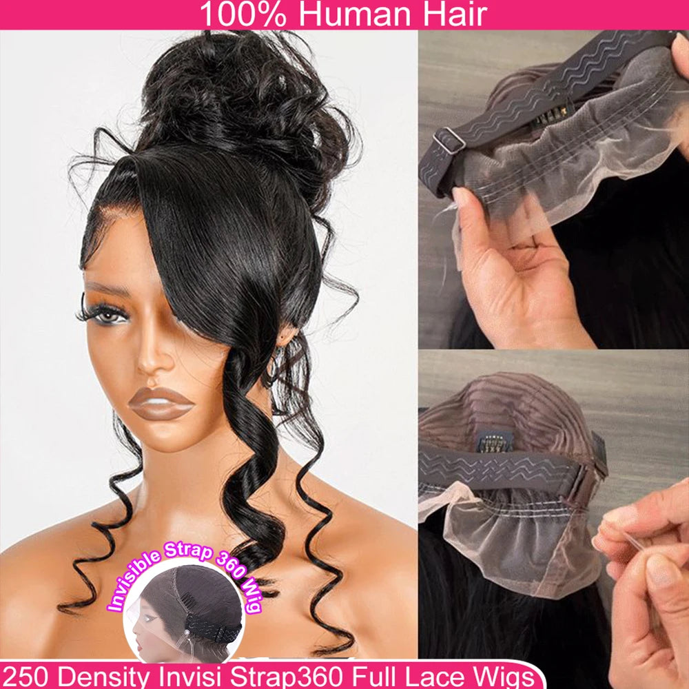 Natural Color Pre-Plucked Body Wave 360 Lace Unit