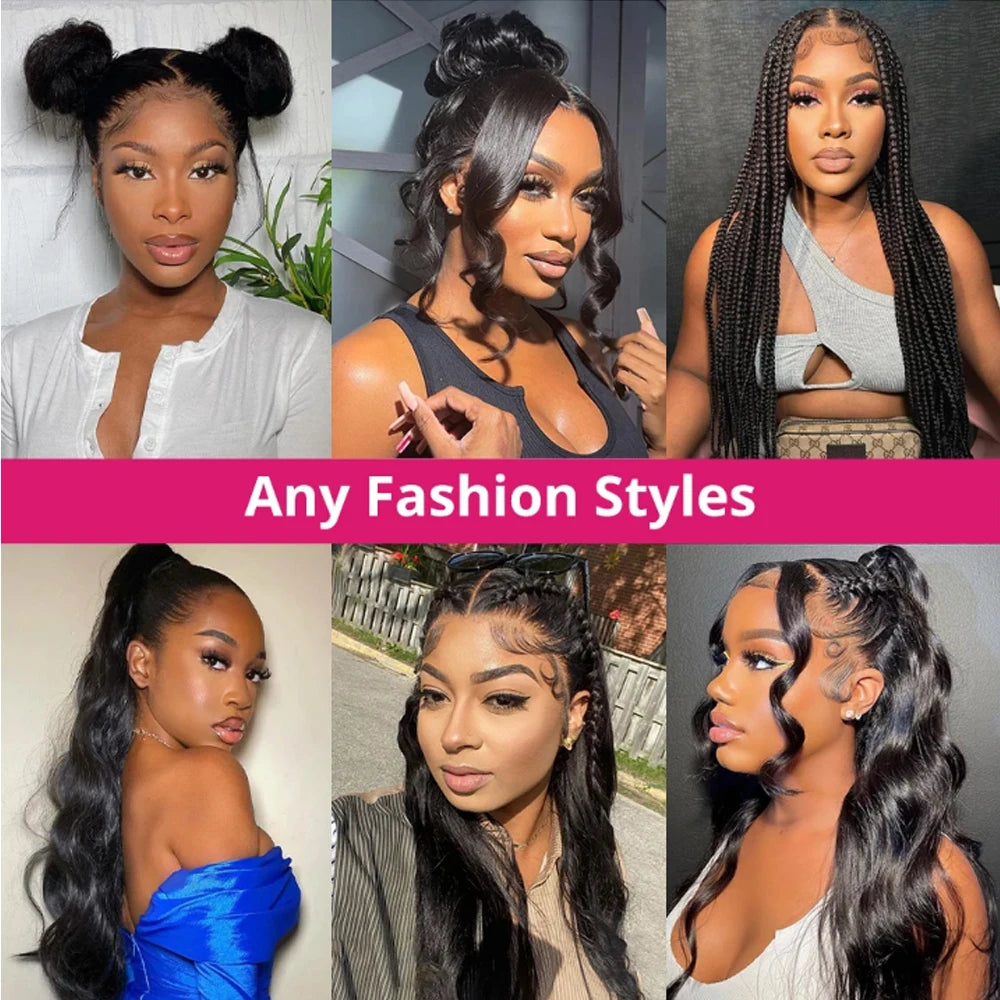 Natural Color Pre-Plucked Body Wave 360 Lace Unit