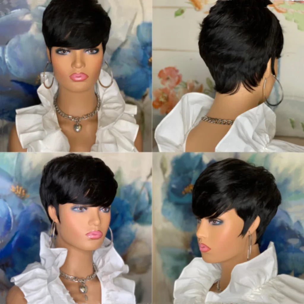 Blonde 613 Short Pixie Cut Bang Unit