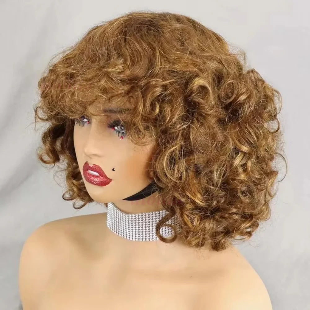 Bouncy Curl Short Bob Unit