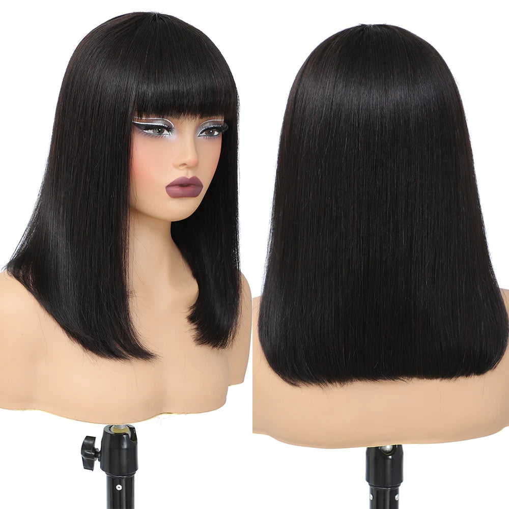 Straight Short Bob with Bang Unit