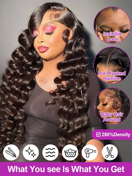 360 Natural Color Loose Deep Wave Curly Unit