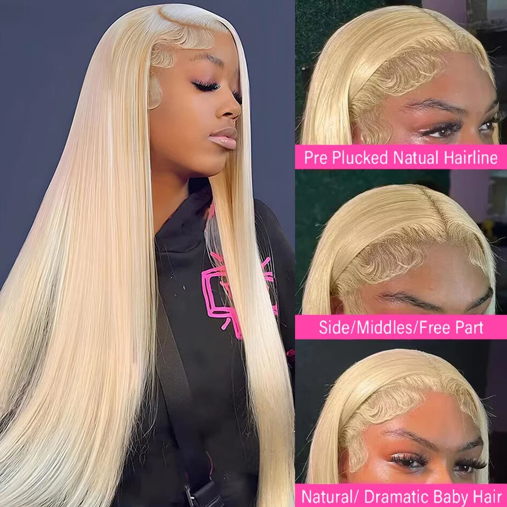 613 Blonde Straight Pre-Plucked Unit