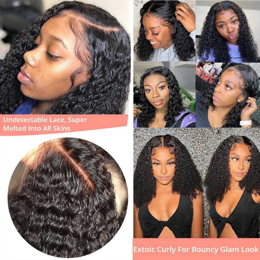 Short Curly Deep Wave Bob