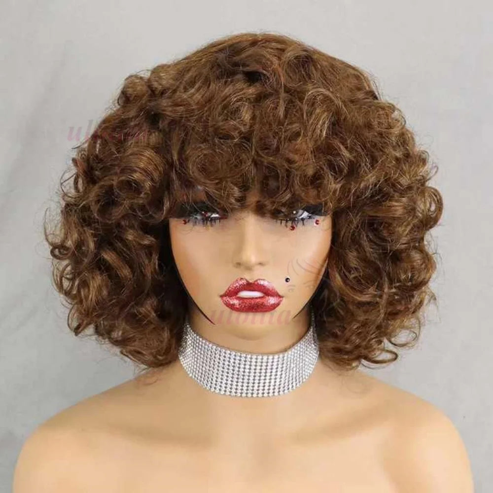 Bouncy Curl Short Bob Unit