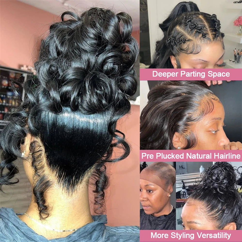 Natural Color 360 Lace Pre-Plucked Body Wave Unit