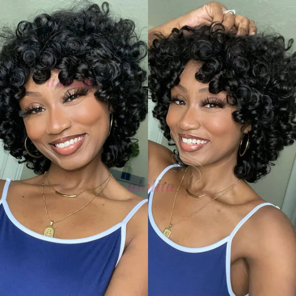 Bouncy Curl Short Bob Unit