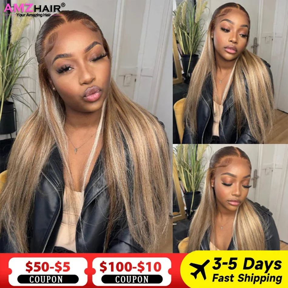 Blonde Brown 4/613 Straight/Body Wave Unit