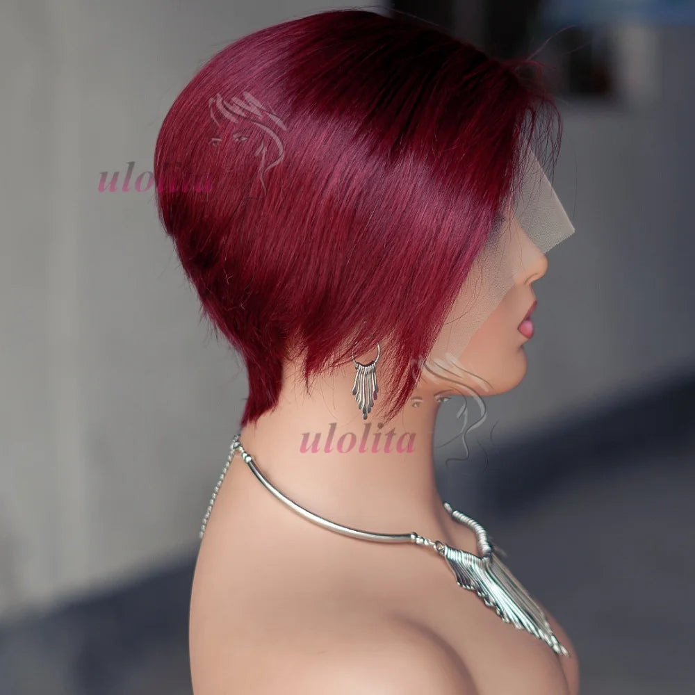 Pixie Cut Short Bob Unit