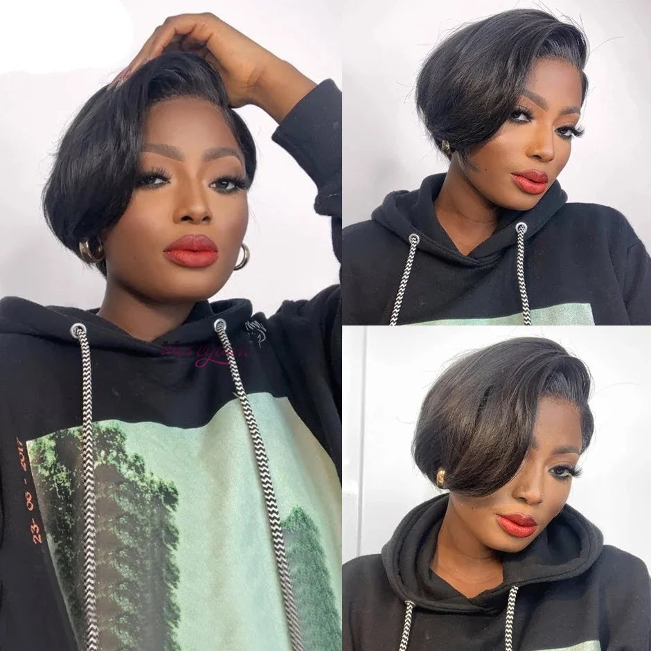 Pixie Cut Short Bob Unit
