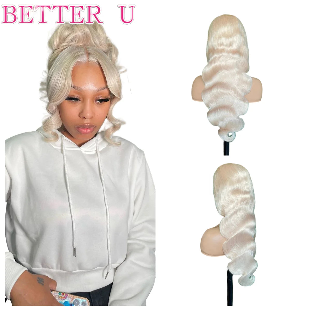 Platinum Blonde Body Wave Unit