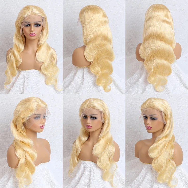 613 Blonde Body Wave 360 Lace Unit