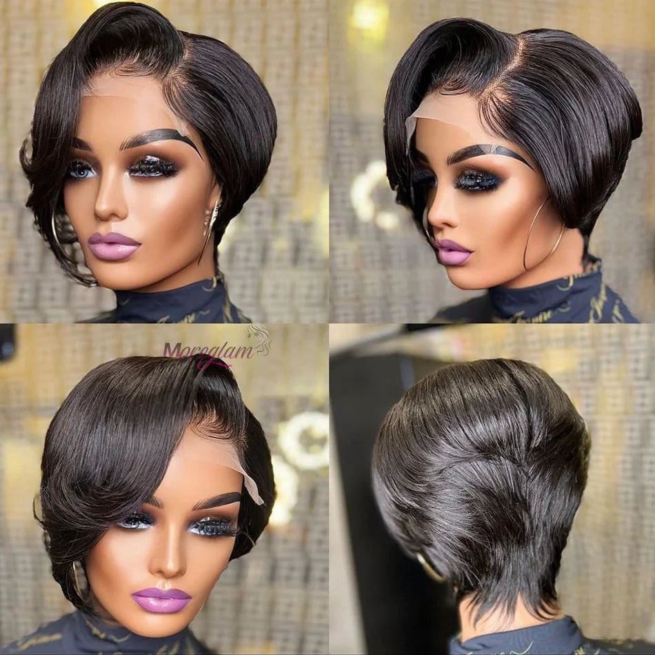 Pixie Cut Short Bob Unit