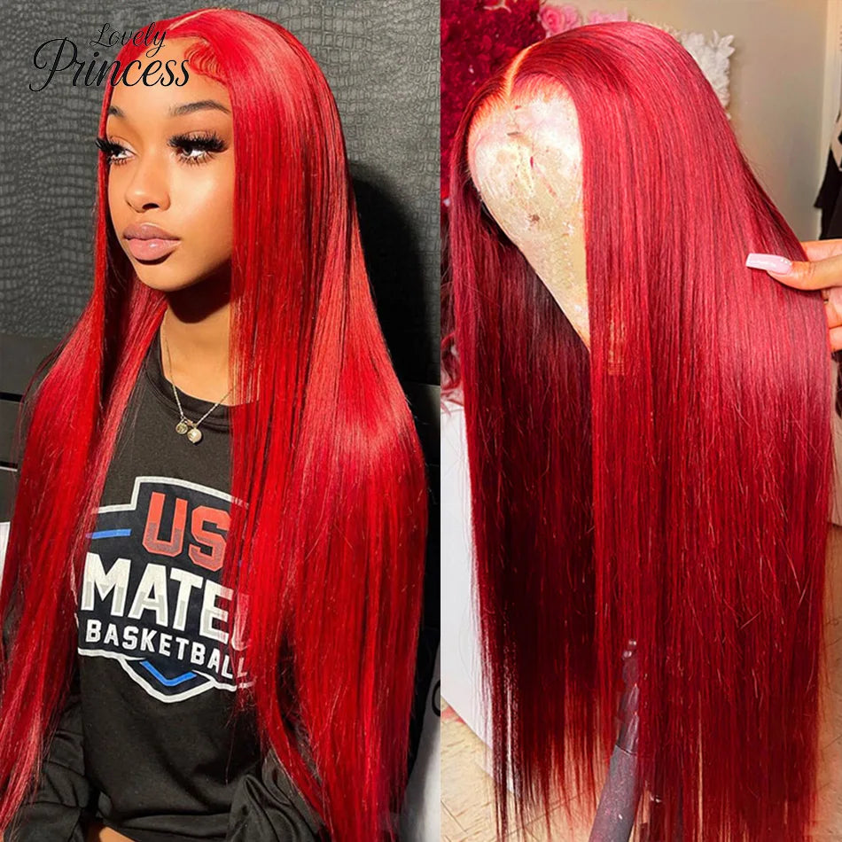 Hot Red Bone Straight Pre-Plucked Unit