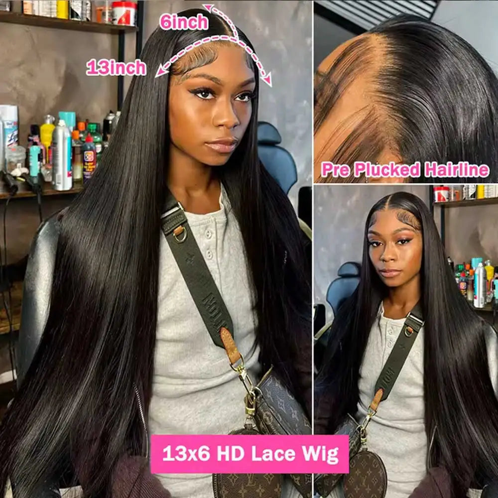 Straight Human Hair Natural Color Lace Frontal Unit